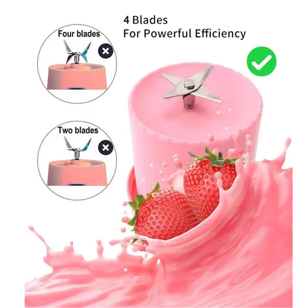 Portable Mini Juice Blender Pink