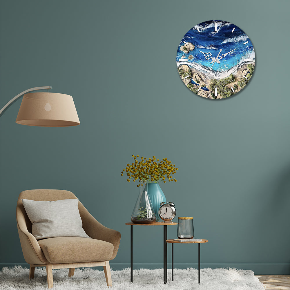 Island Design Acrylic Wall Clock