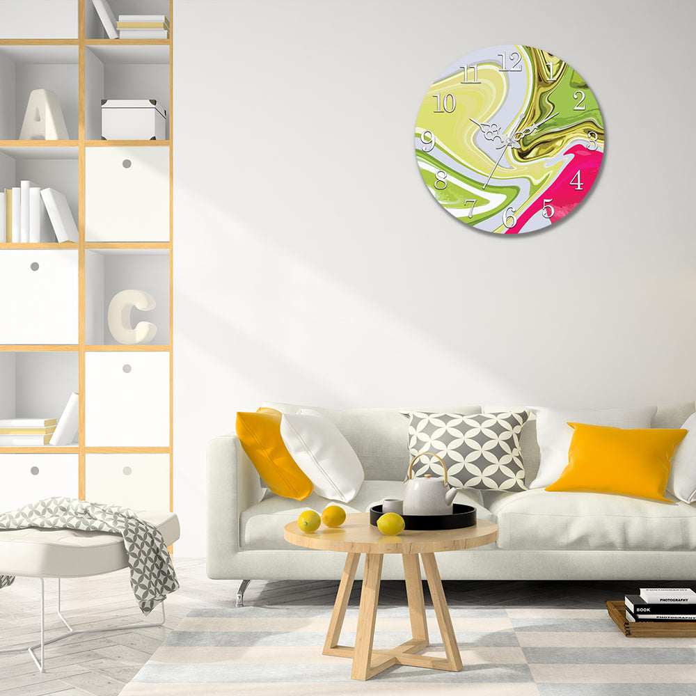 Multicolor Waterish Acrylic Wall Clock