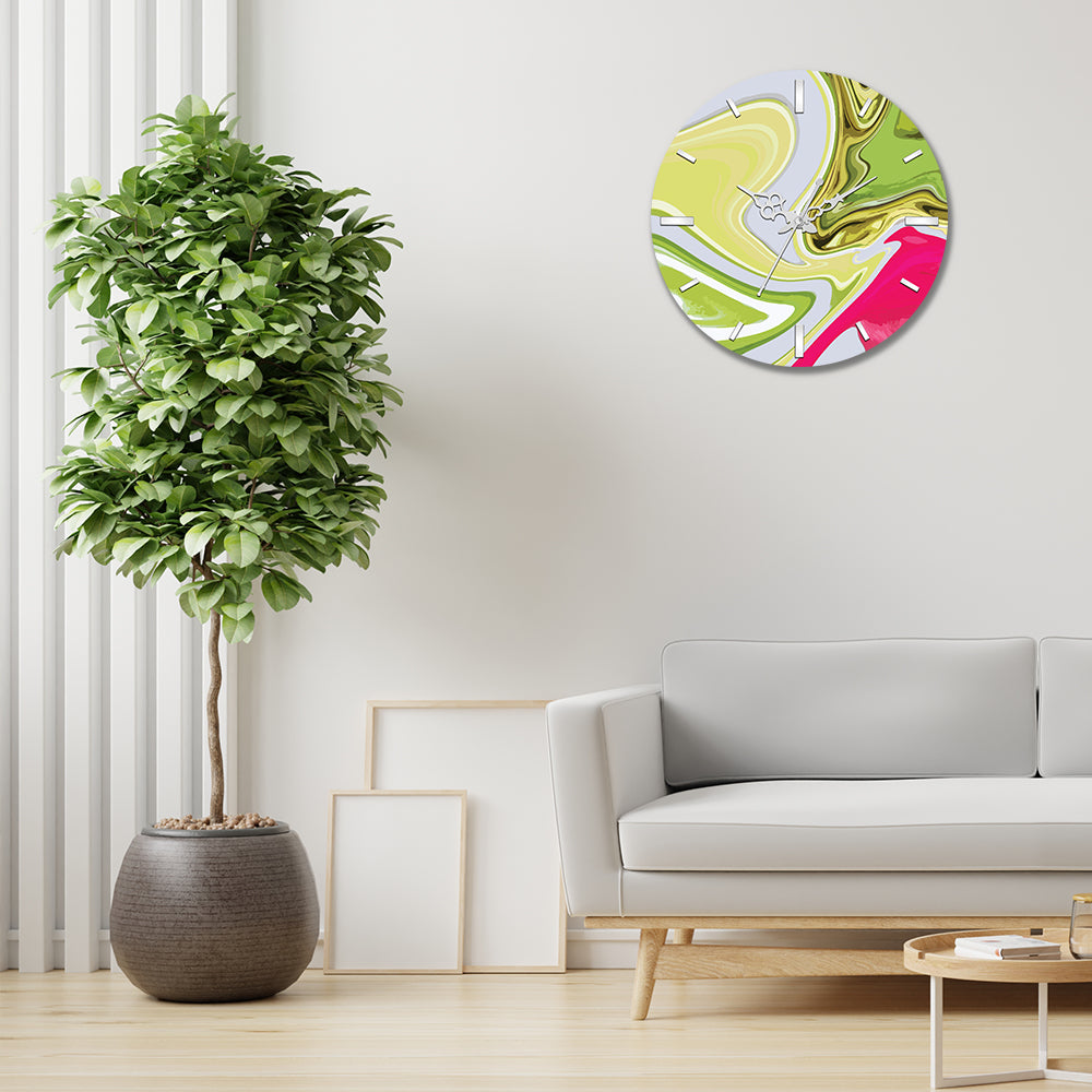 Multicolor Waterish Acrylic Wall Clock