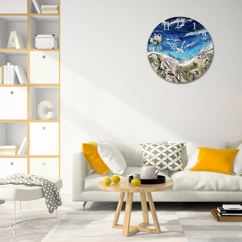 Island Design Acrylic Wall Clock