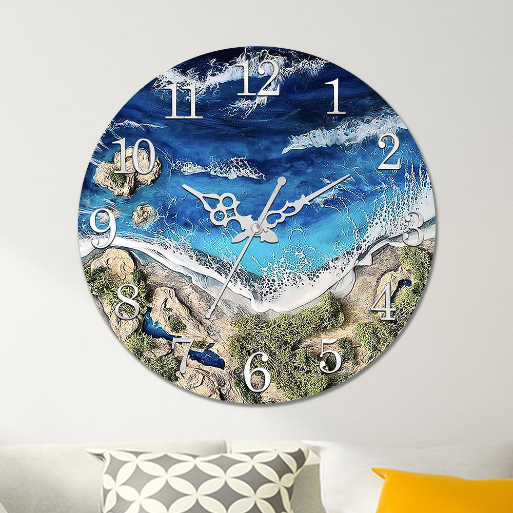 Island Design Acrylic Wall Clock