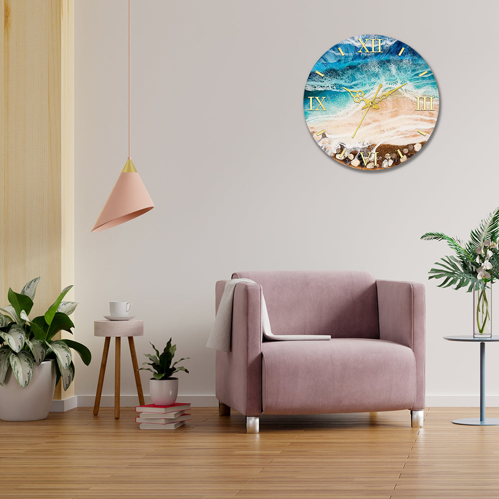 Beach Design Acrylic Wall Clock