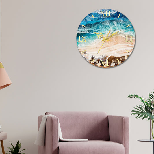 Beach Design Acrylic Wall Clock
