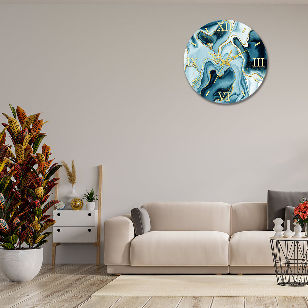 Dark Green Acrylic Wall Clock