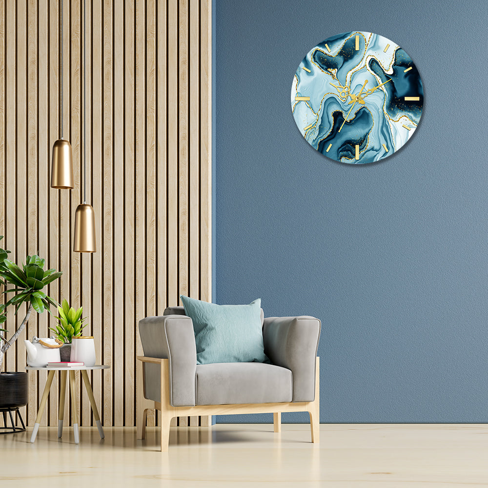 Dark Green Acrylic Wall Clock