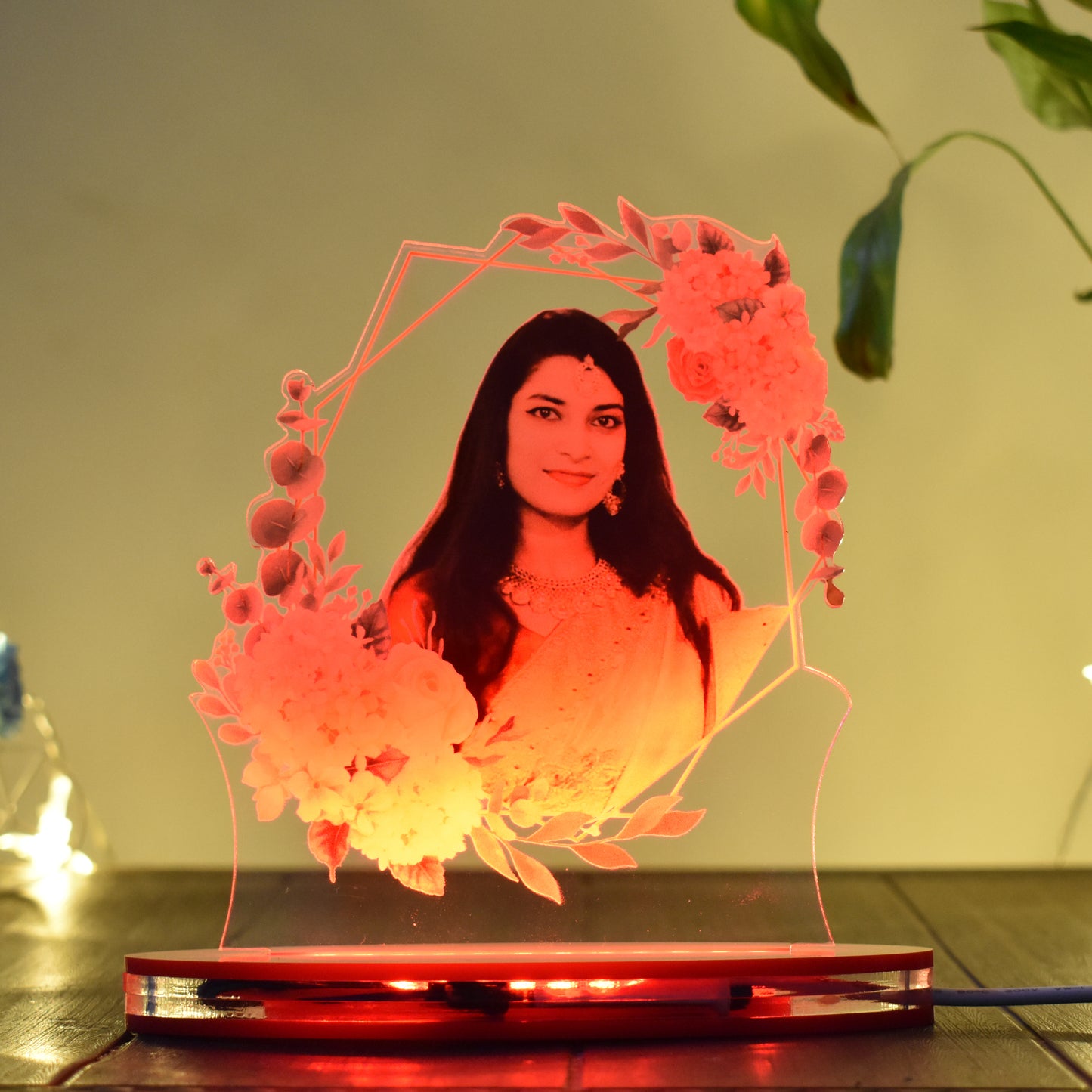 Personalized LED Illusion Lamp With Photo (16 Color Changing led With Remote)