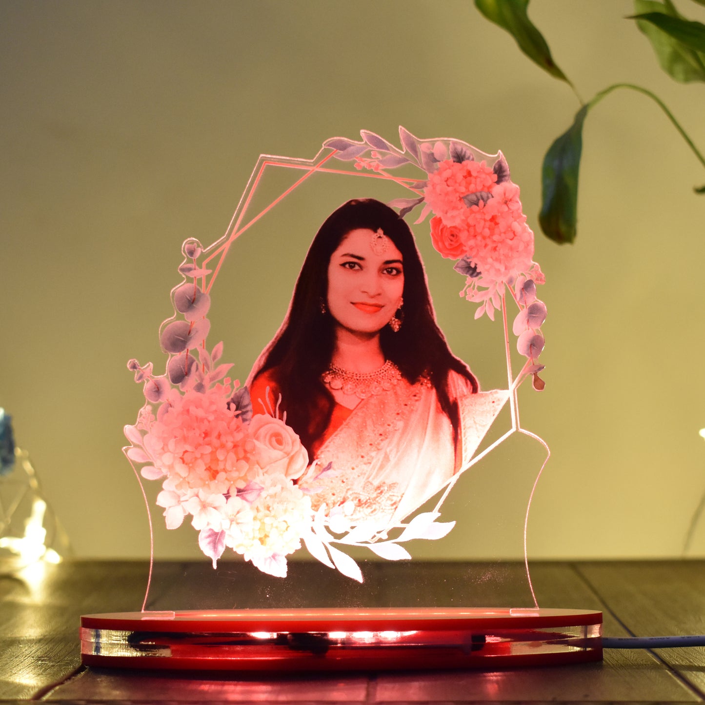 Personalized LED Illusion Lamp With Photo (16 Color Changing led With Remote)