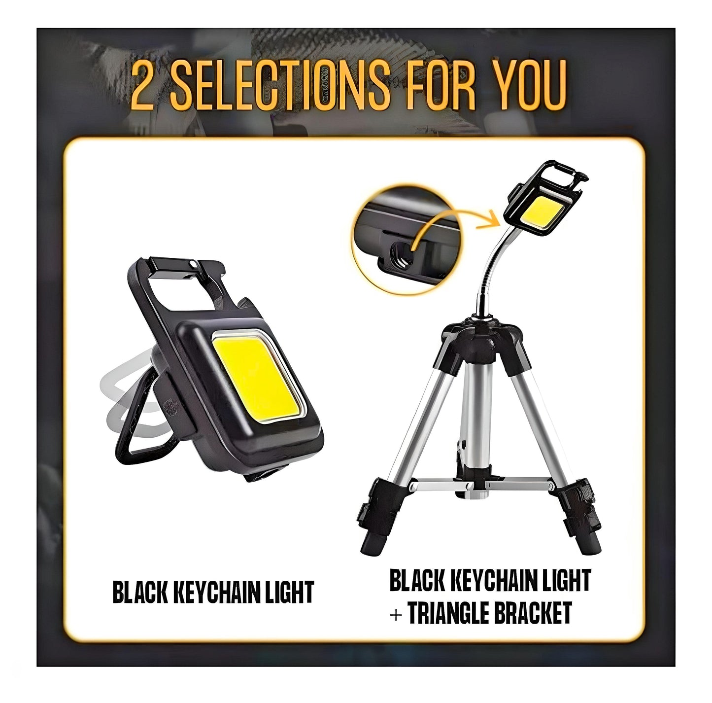 Portable Mini COB LED Flashlight
