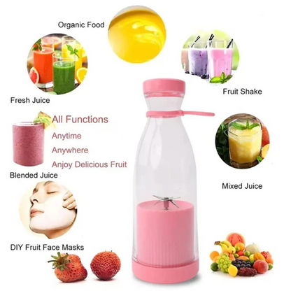 Portable Mini Juice Blender Pink