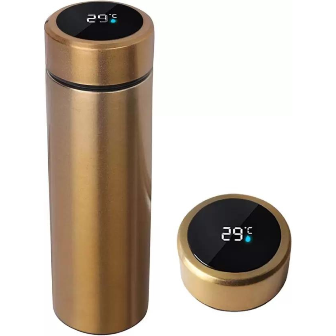 Personalized Red Temperature Bottle with Smart Display