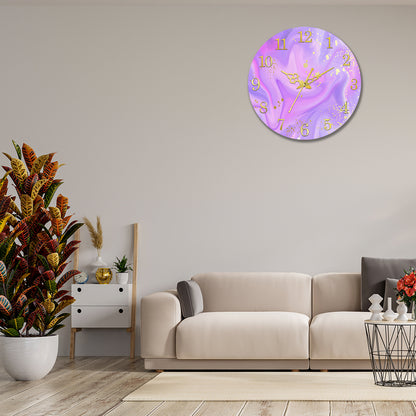Multicolor Purple Acrylic Wall Clock