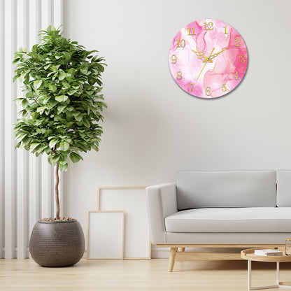 Multicolor Pink and White Acrylic Wall Clock