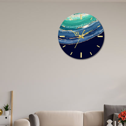 Multicolor Navy Unique Design Acrylic Wall Clock