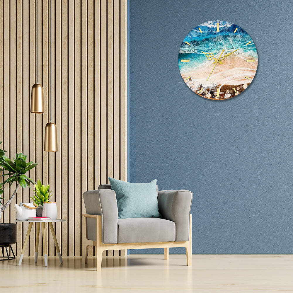 Beach Design Acrylic Wall Clock