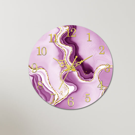 Beautiful Violet Acrylic Wall Clock