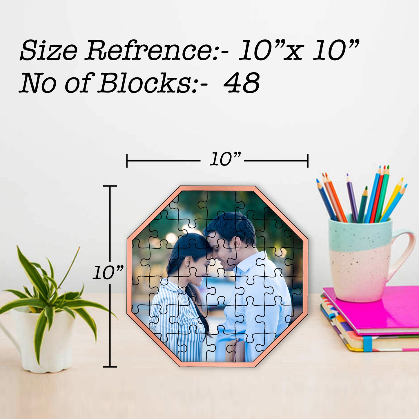 Photo Printed Puzzle 48 pcs (Hexagon)