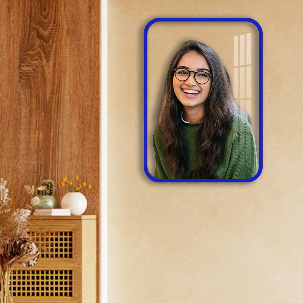 Personalized Rectangle Acrylic Photo Frame Without Background