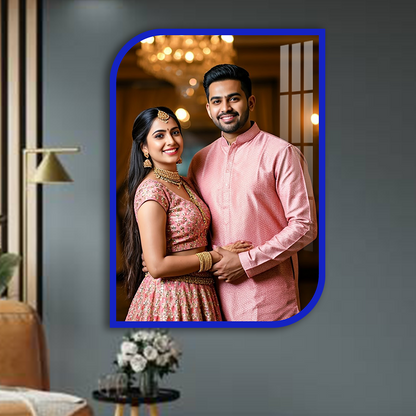 Personalized Rounded Rectangle Acrylic Photo Frame