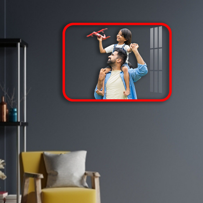 Personalized Rectangle Acrylic Photo Frame Without Background