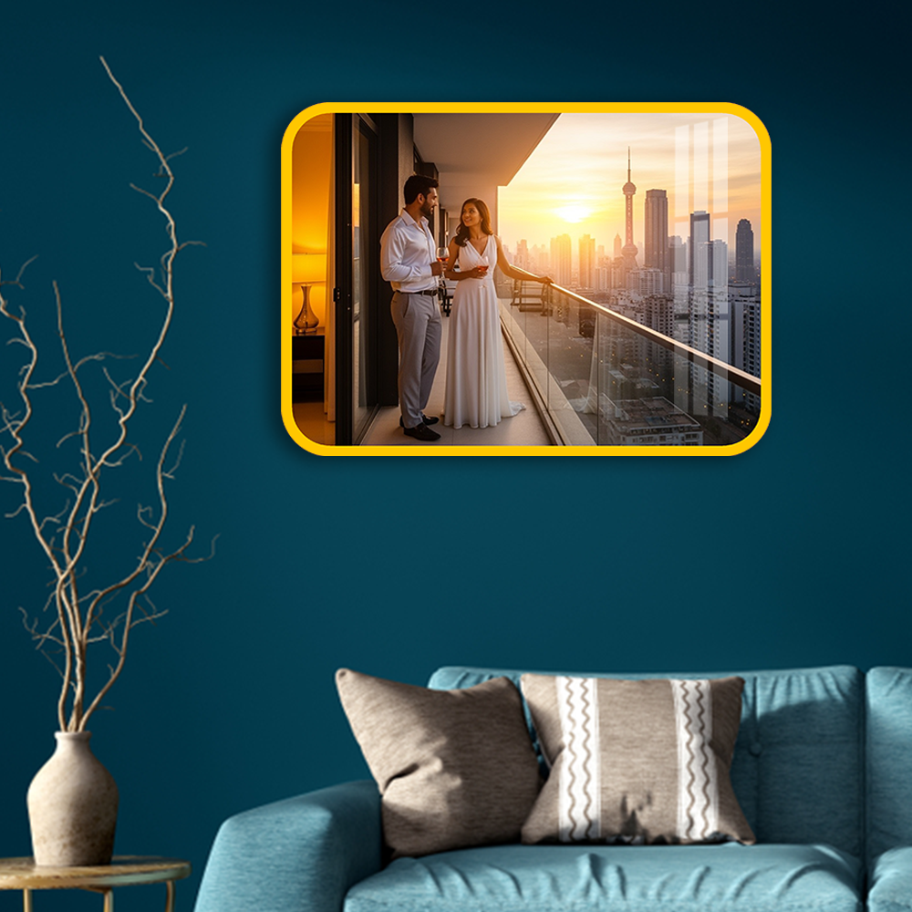 Personalized Rectangle Acrylic Photo Frame