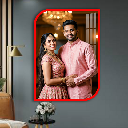 Personalized Rounded Rectangle Acrylic Photo Frame