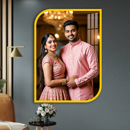 Personalized Rounded Rectangle Acrylic Photo Frame