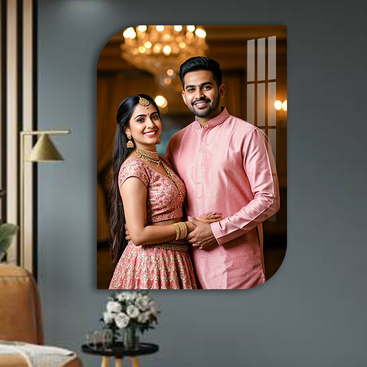 Personalized Rounded Rectangle Acrylic Photo Frame