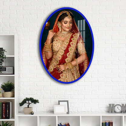 Personalized Oval Acrylic Photo Frame