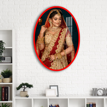 Personalized Oval Acrylic Photo Frame