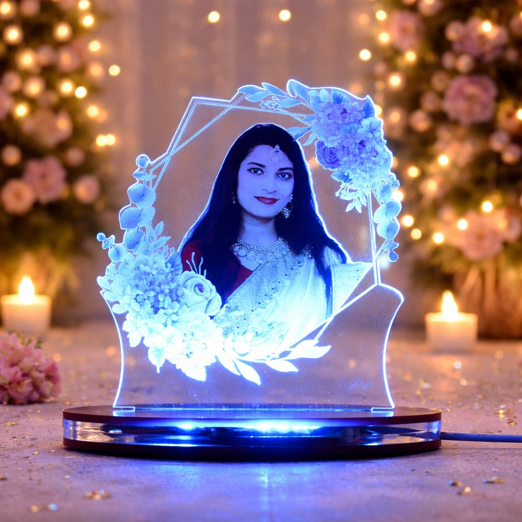 Personalized LED Illusion Lamp With Photo (16 Color Changing led With Remote)
