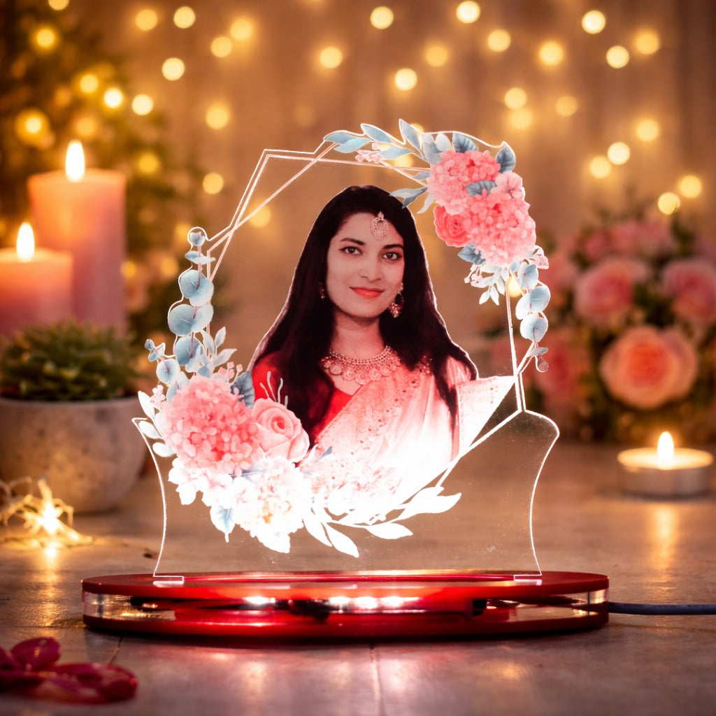 Personalized LED Illusion Lamp With Photo (16 Color Changing led With Remote)