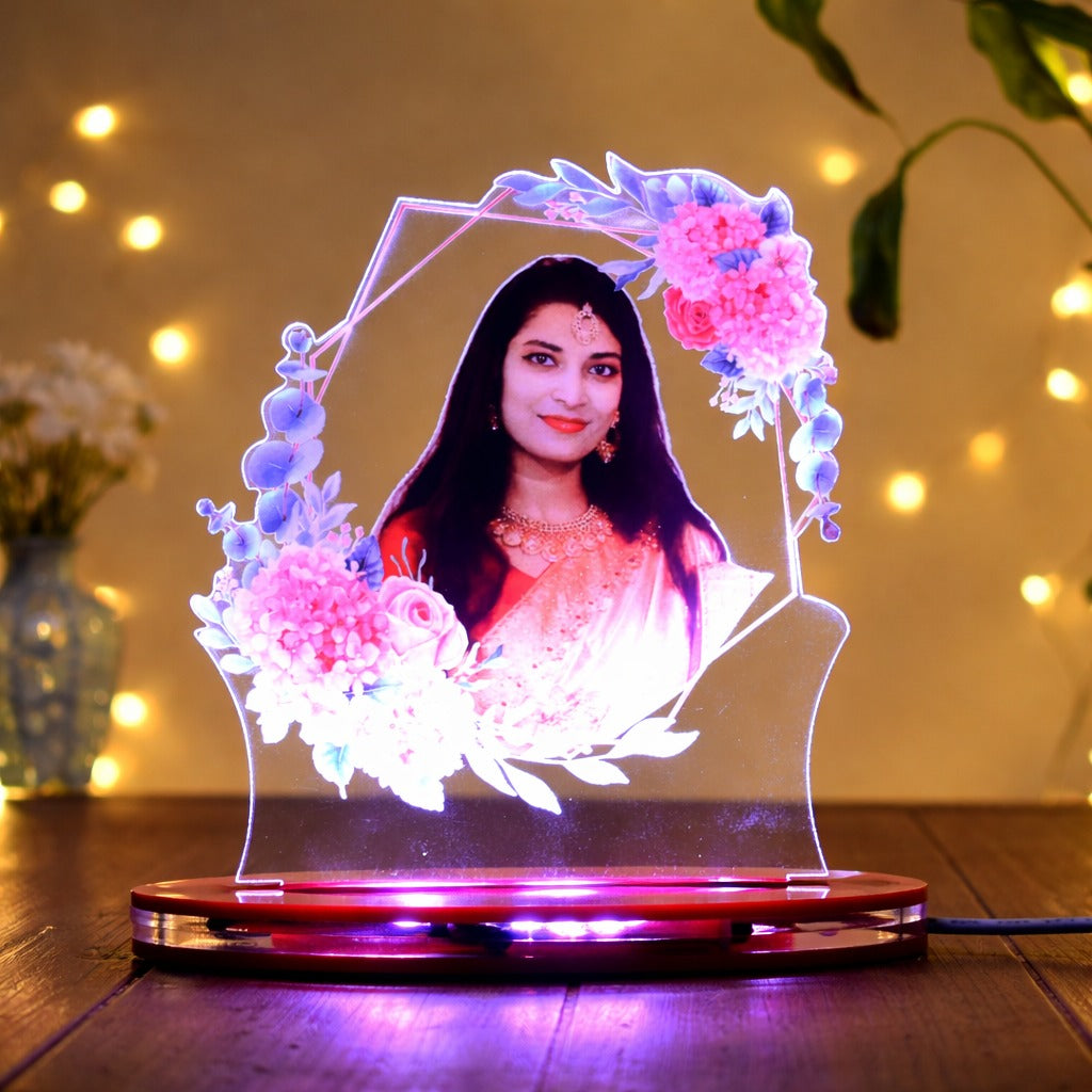 Personalized LED Illusion Lamp With Photo (16 Color Changing led With Remote)
