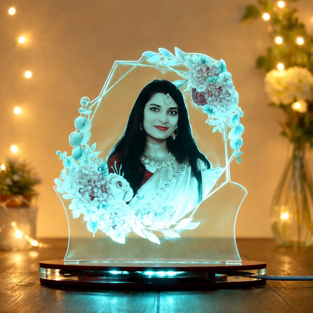 Personalized LED Illusion Lamp With Photo (16 Color Changing led With Remote)